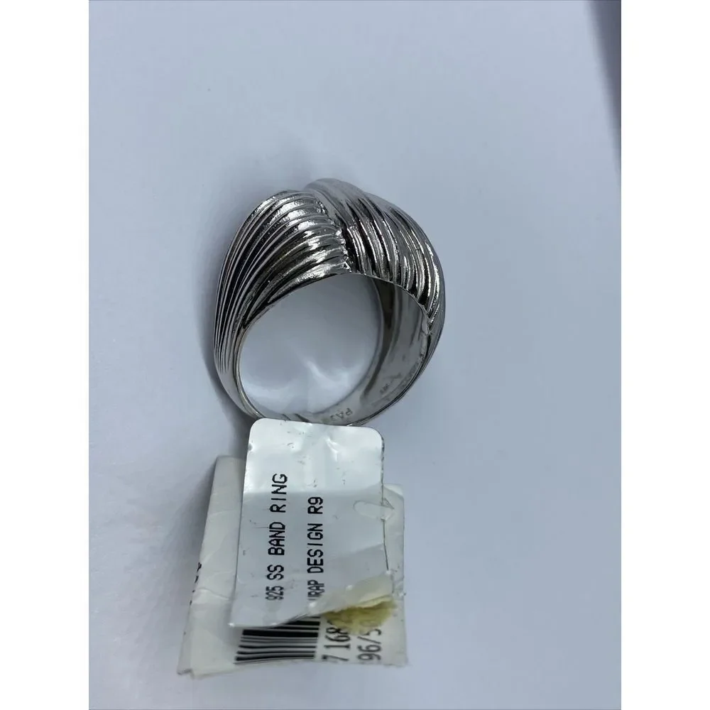 Prime ART R4A9A4A0AG-8 925 Sterling Silver Knot Wrap Band Ring ML32